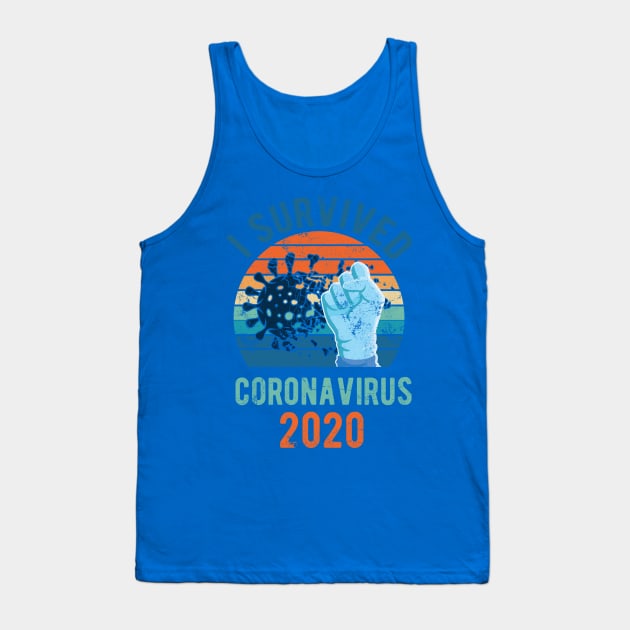 I Survived Coronavirus Tank Top by Gaming champion